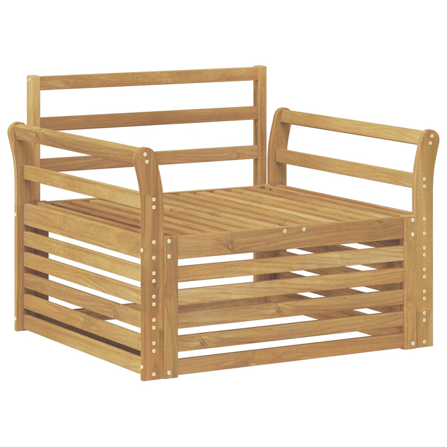 Divano da esterno Legno di Acacia Massello Bianco | homemem39