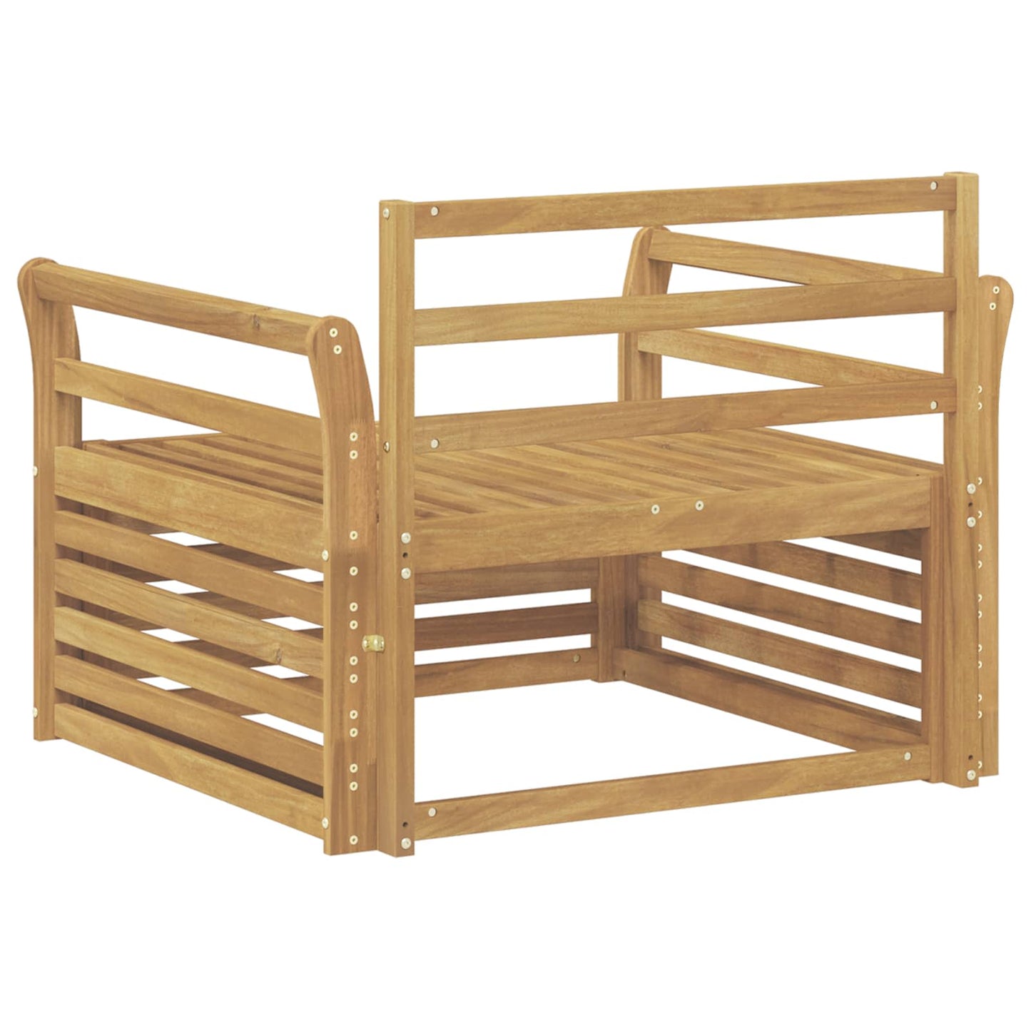 Divano da esterno Legno di Acacia Massello Bianco | homemem39