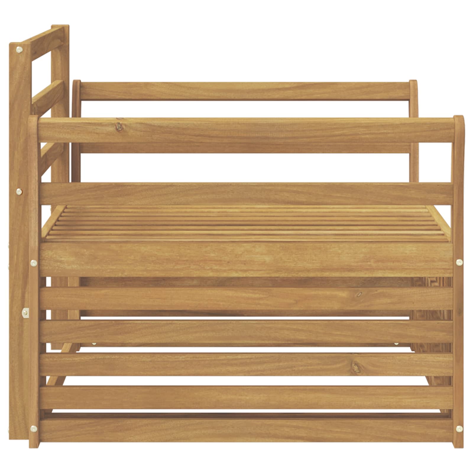 Divano da esterno Legno di Acacia Massello Bianco | homemem39