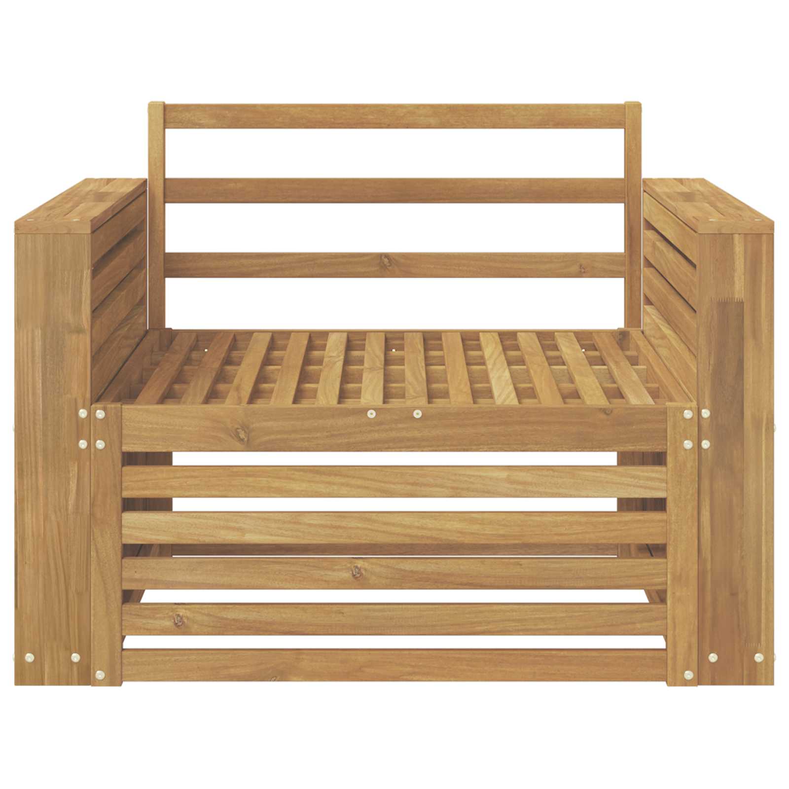 Divano da esterno Legno di Acacia Massello Bianco | homemem39