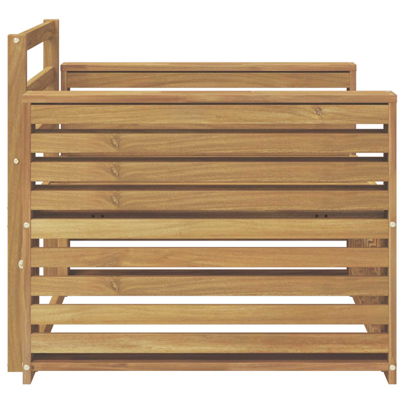 Divano da esterno Legno di Acacia Massello Bianco | homemem39