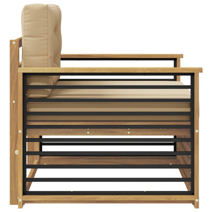Divano da esterno Poliestere Bianco e beige | homemem39