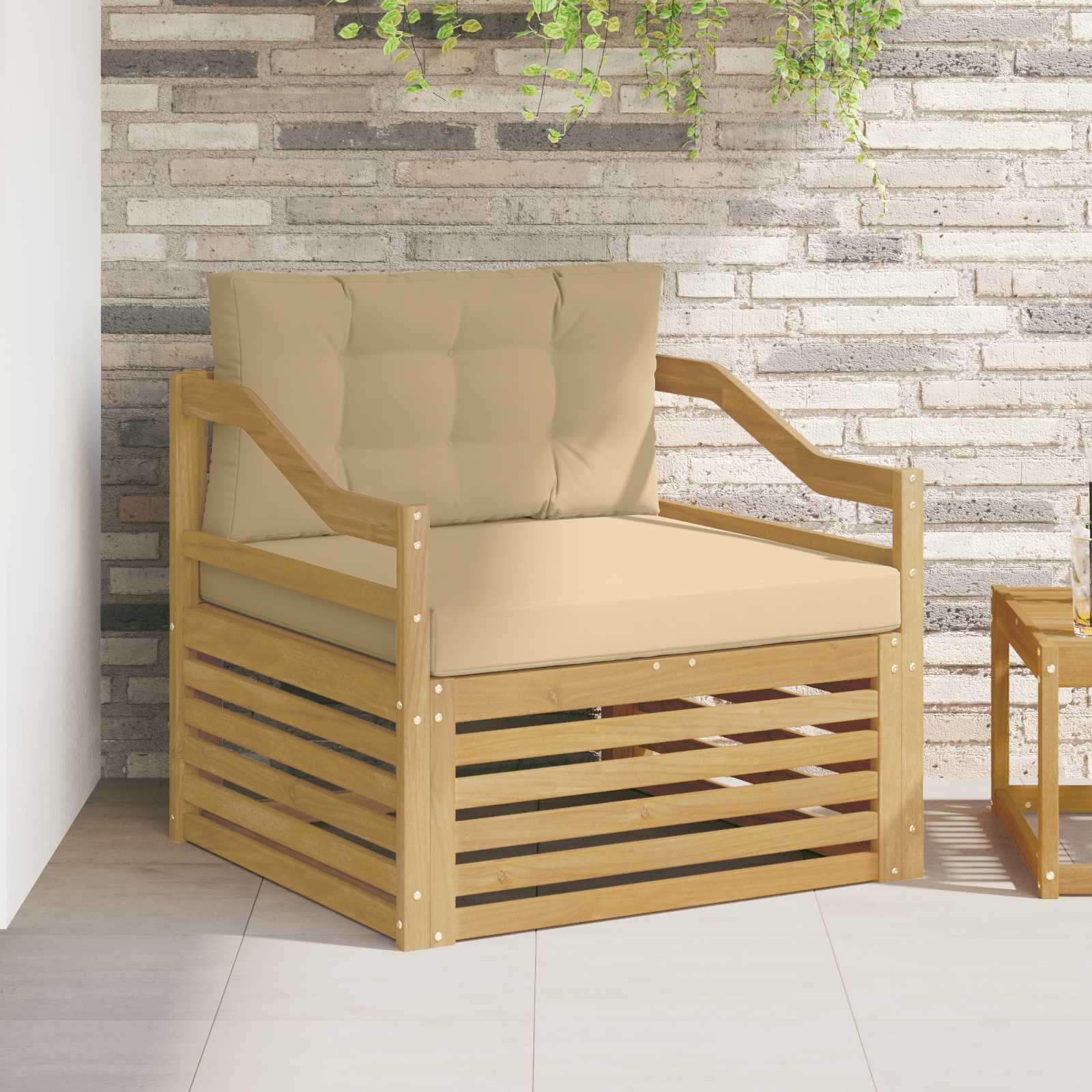 Divano da esterno Bianco e Beige | homemem39