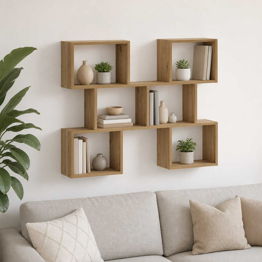 Scaffale da parete Rovere Artigianale 103 x 17 x 80 cm | homemem39