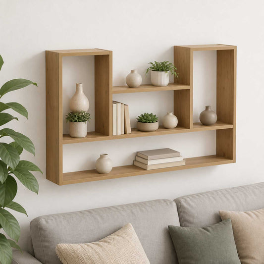 Scaffale da parete Rovere Artigianale 100 x 17 x 60 cm | homemem39