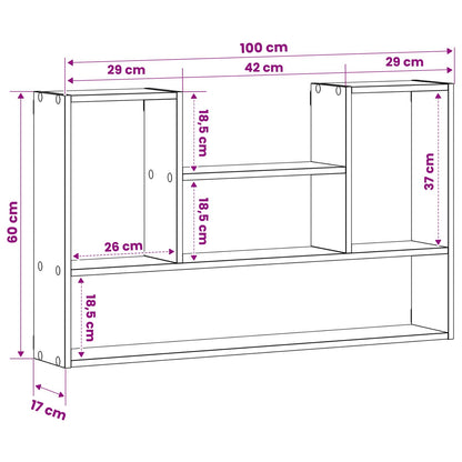 Scaffale da parete Rovere Artigianale 100 x 17 x 60 cm | homemem39