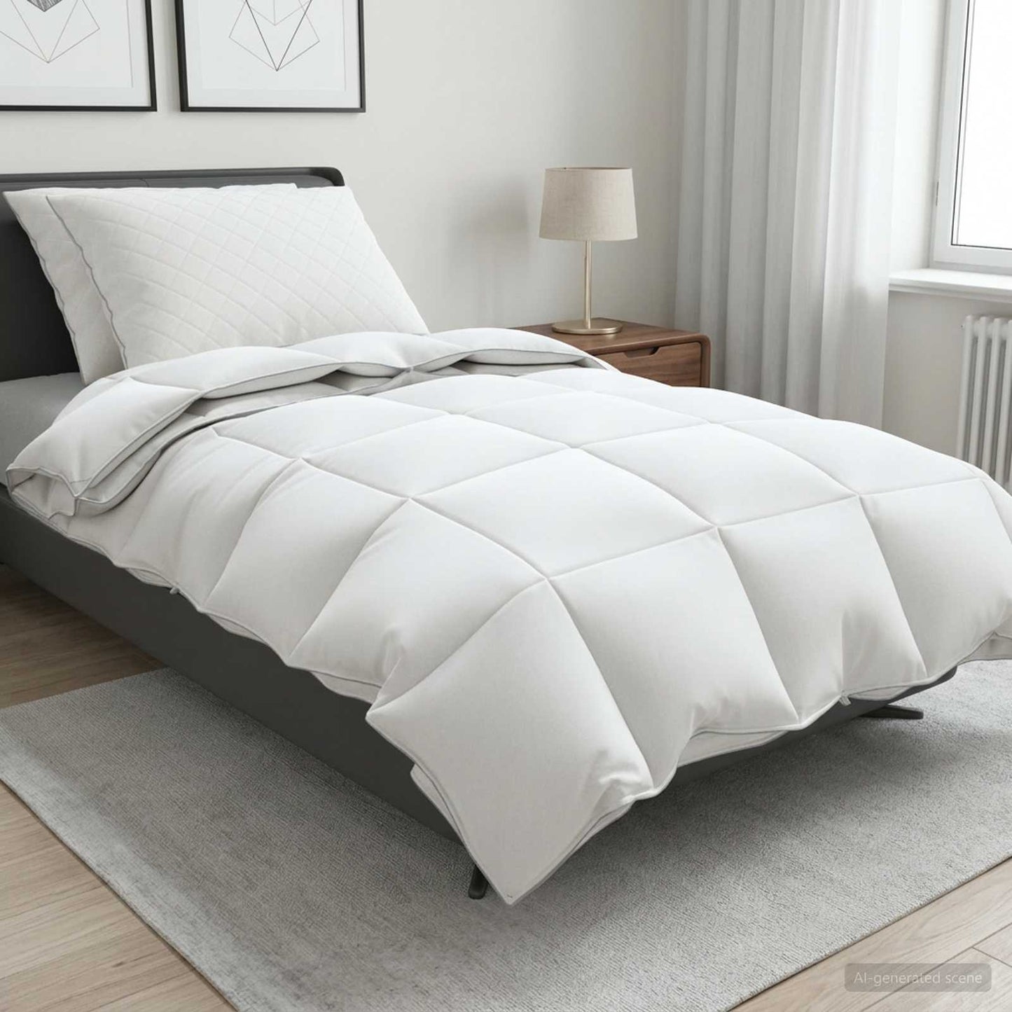 Set di piumoni in piume d’oca al 90% FULDA 3 pz 155 x 220 cm