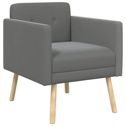 Poltrona decorativa Grigio Scuro Velluto | homemem39