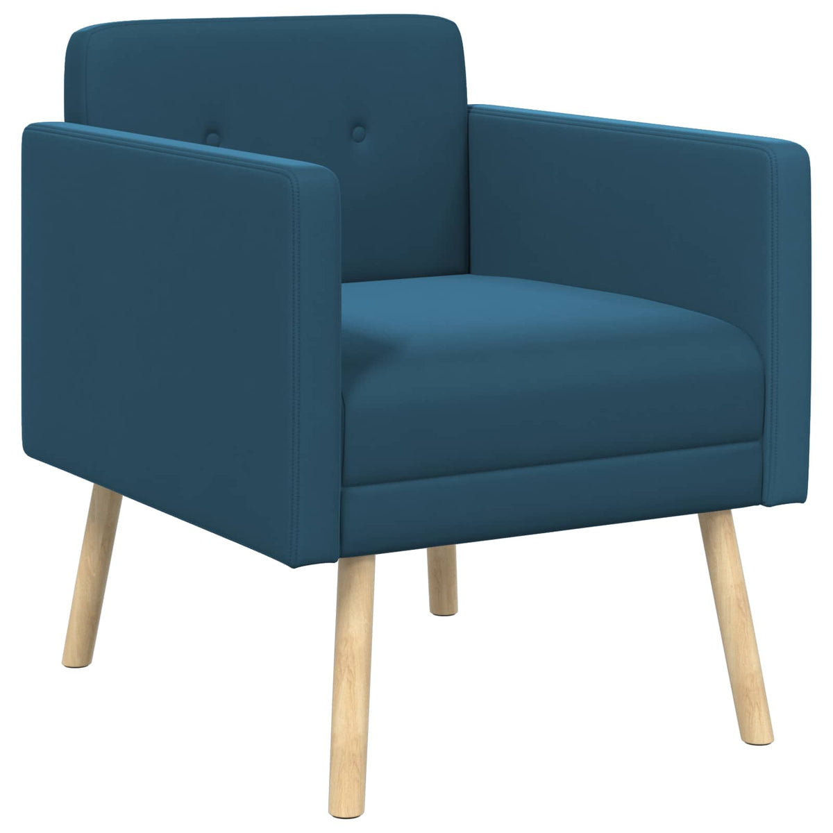 Poltrona decorativa Blu Velluto
