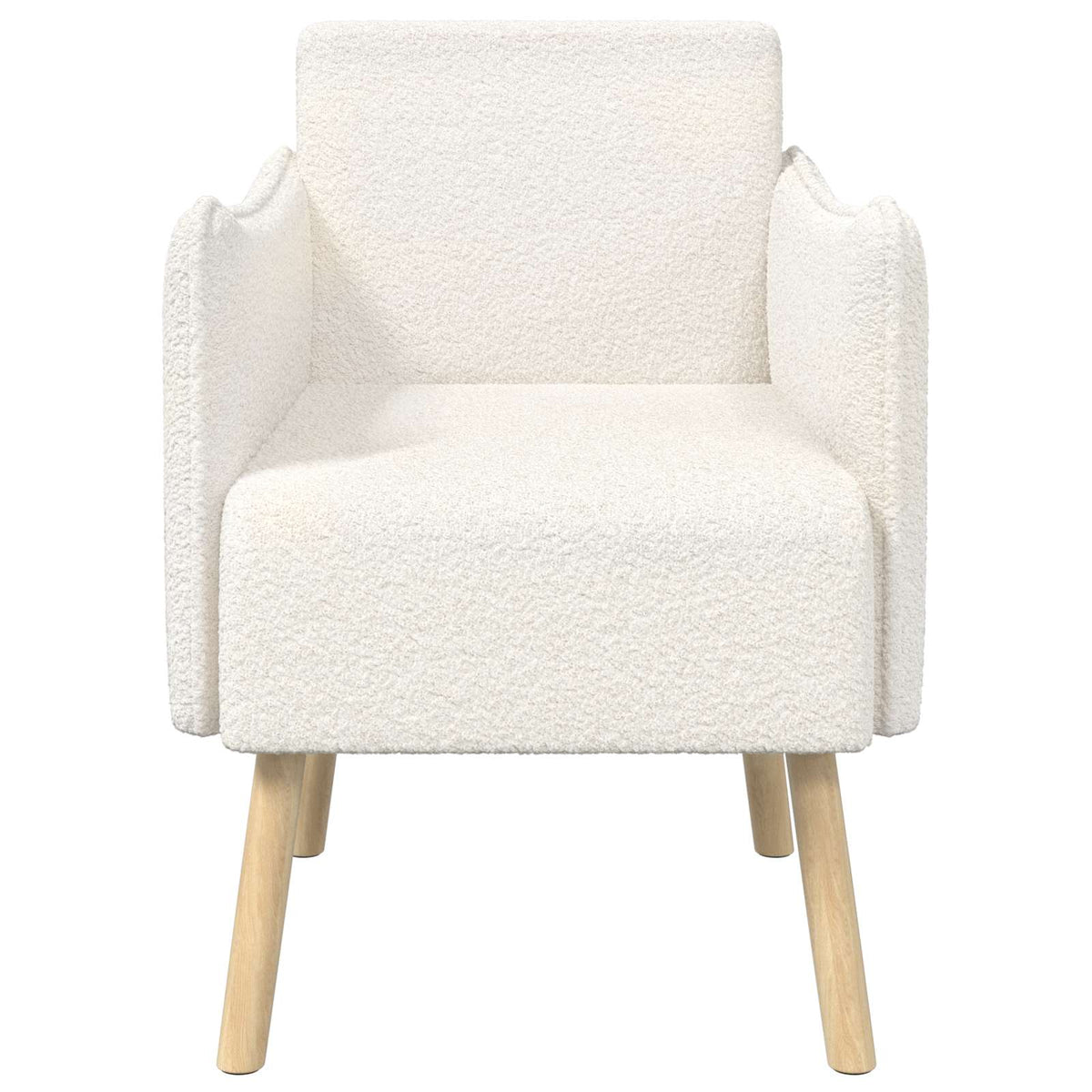 Sedia d'accento Crema Bouclé