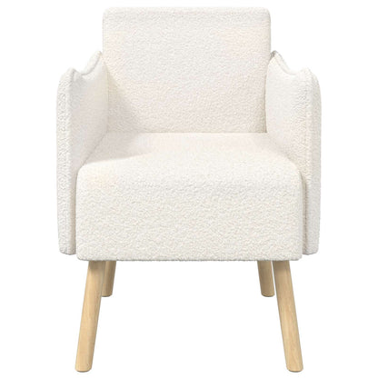 Sedia d'accento Crema Bouclé