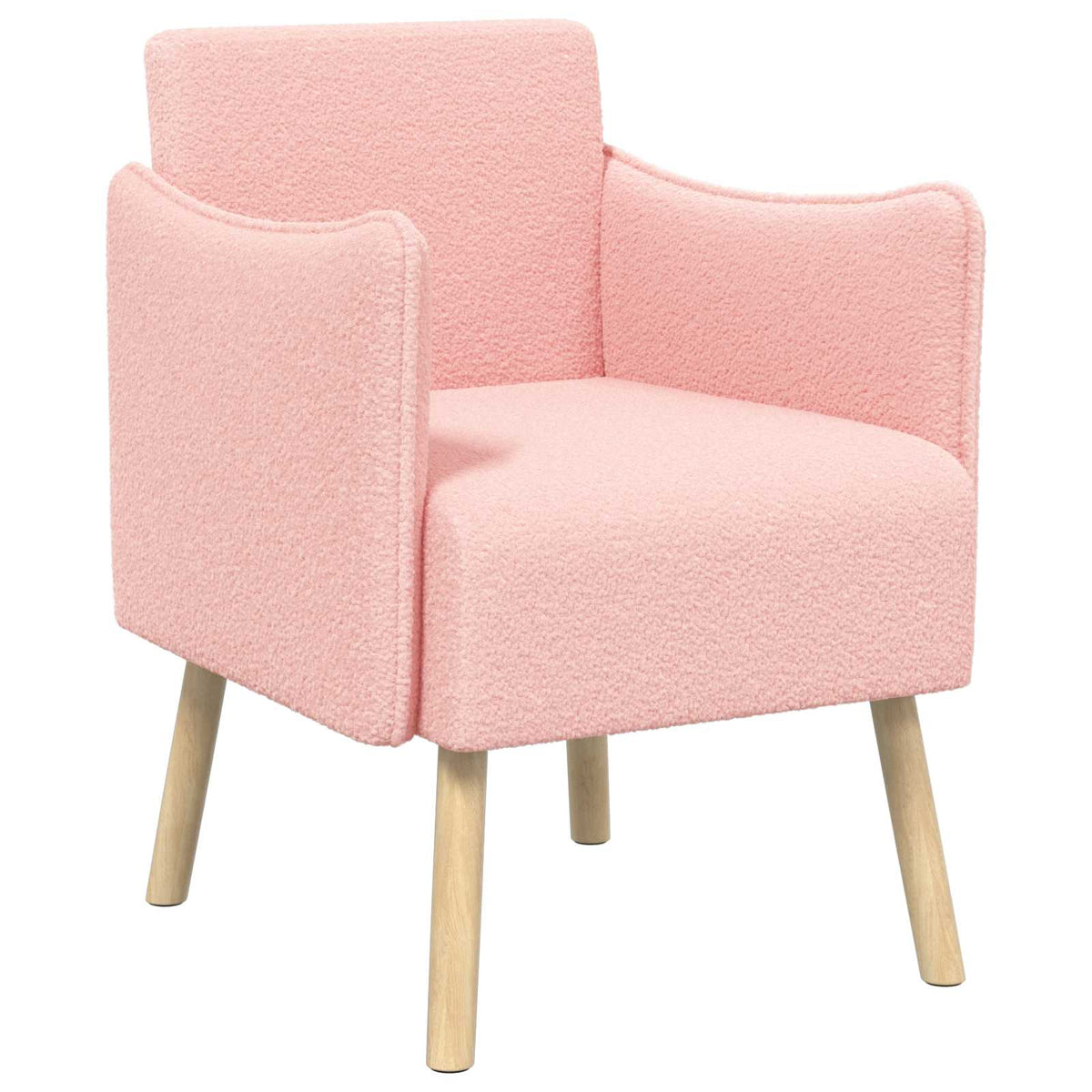 Sedia d'accento Rosa Bouclé | homemem39