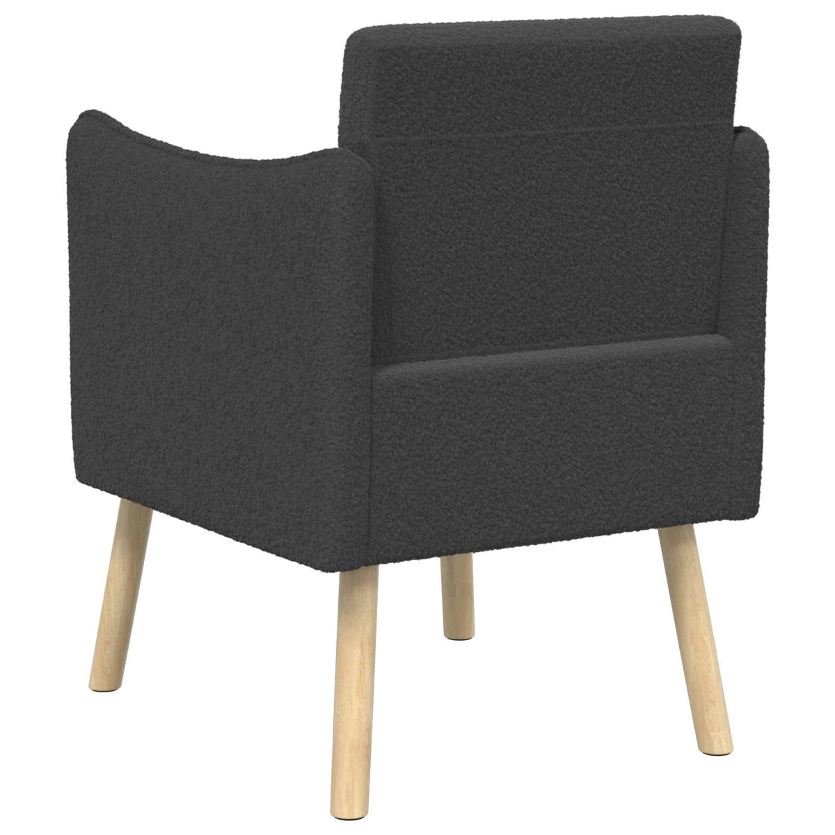 Sedia d'accento Grigio Scuro Bouclé