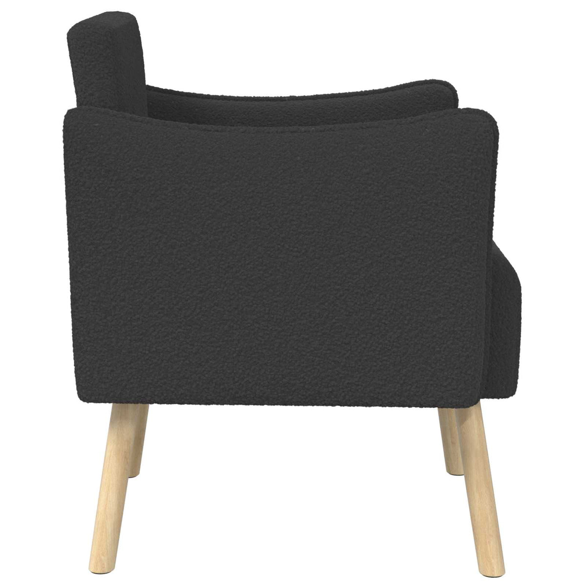 Sedia d'accento Grigio Scuro Bouclé