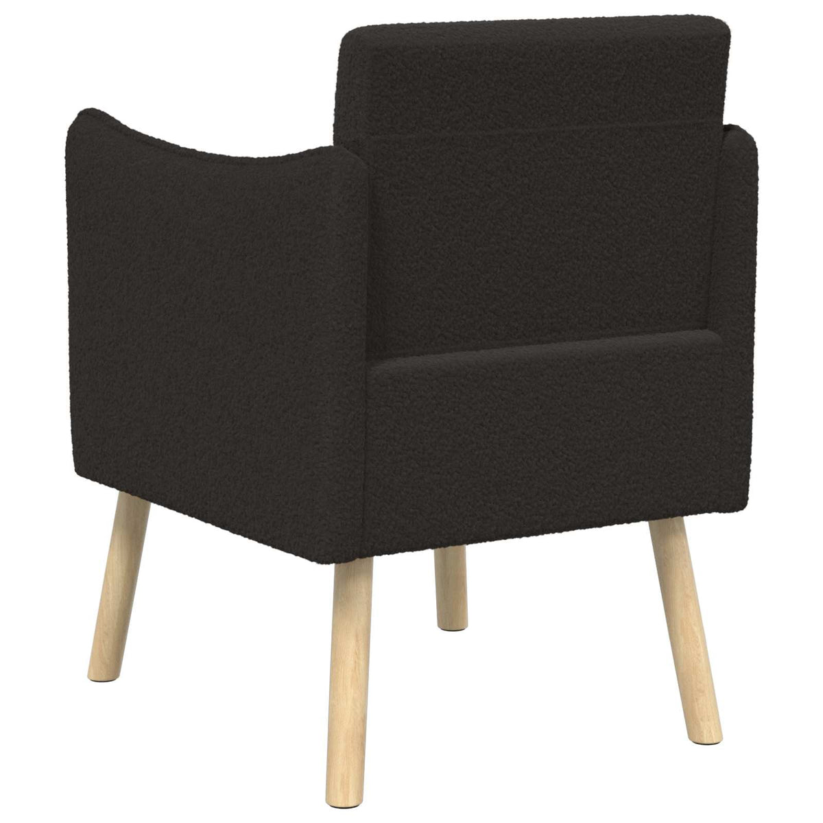 Sedia d'accento Nero Bouclé