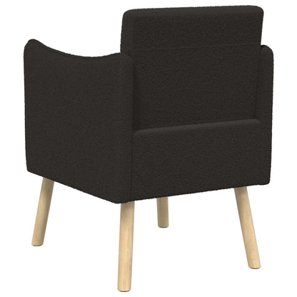 Sedia d'accento Nero Bouclé