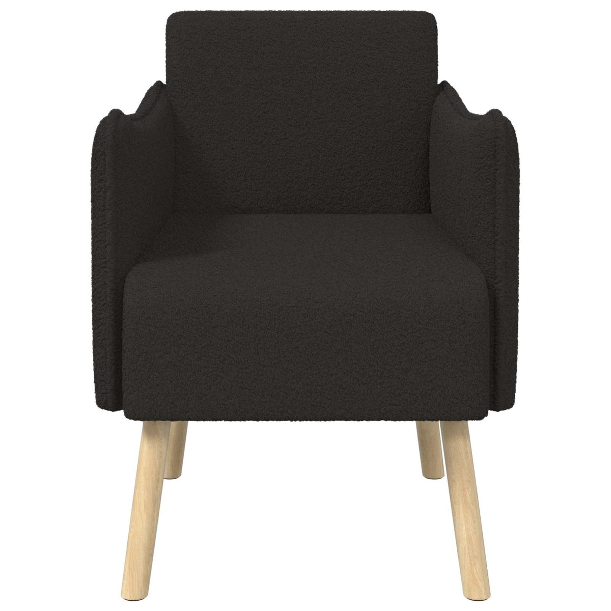 Sedia d'accento Nero Bouclé