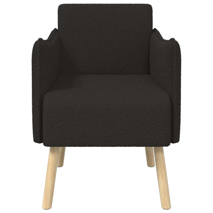 Sedia d'accento Nero Bouclé