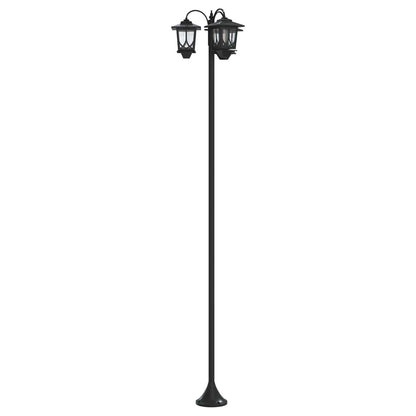 Lampione a 3 teste Nero 16 x 16 x 187 cm Alluminio e ABS | homemem39
