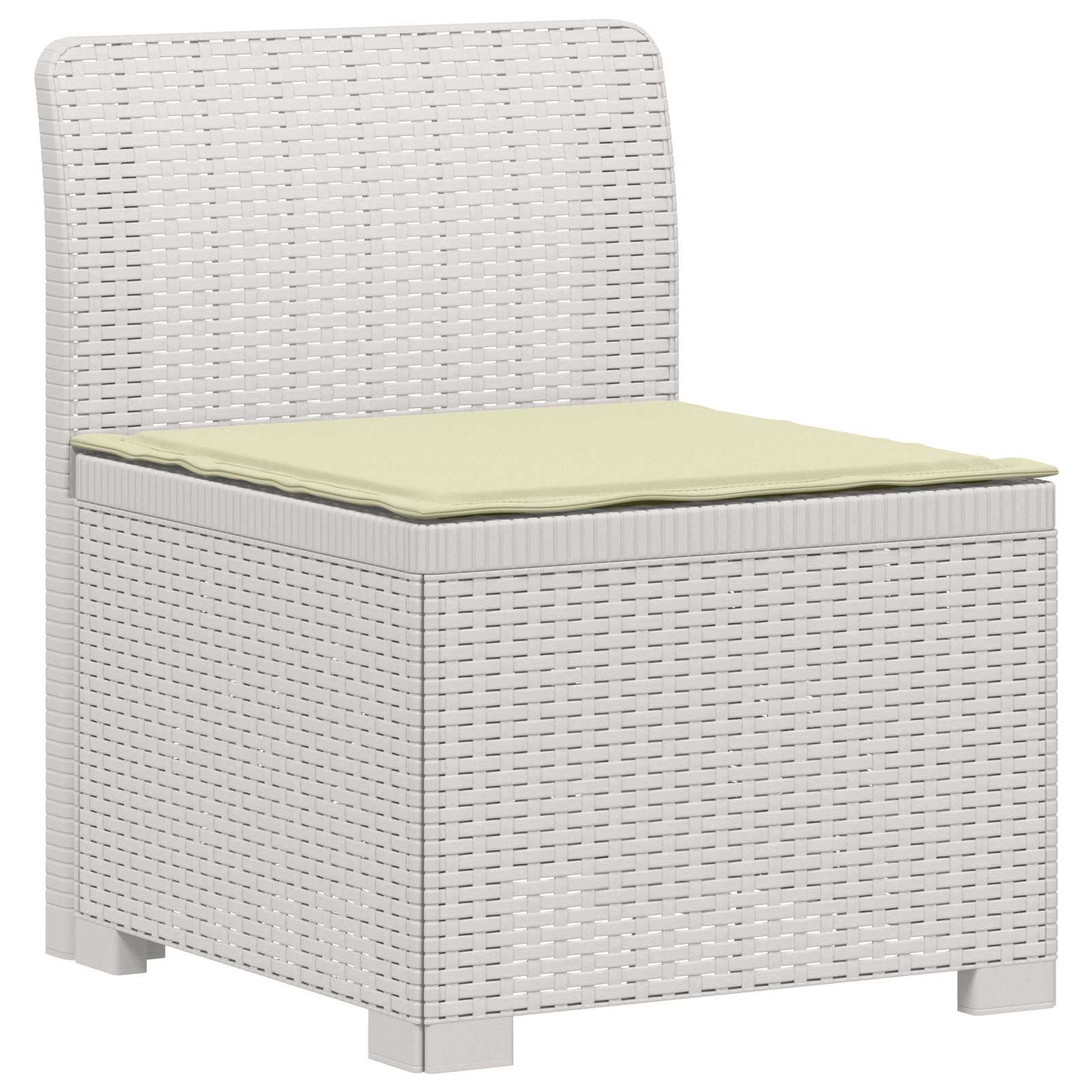 Divano da Giardino a 4 Posti con Cuscini in Stile Rattan PP | homemem39