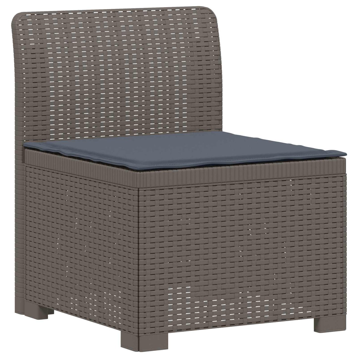 Divano da Giardino 5 Posti con Cuscini Stile Rattan PP | homemem39