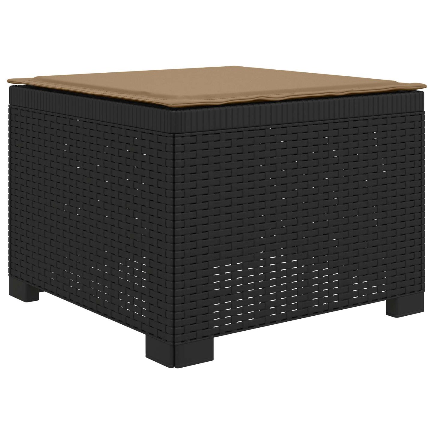 Divano da giardino 4 posti con cuscini aspetto rattan PP | homemem39