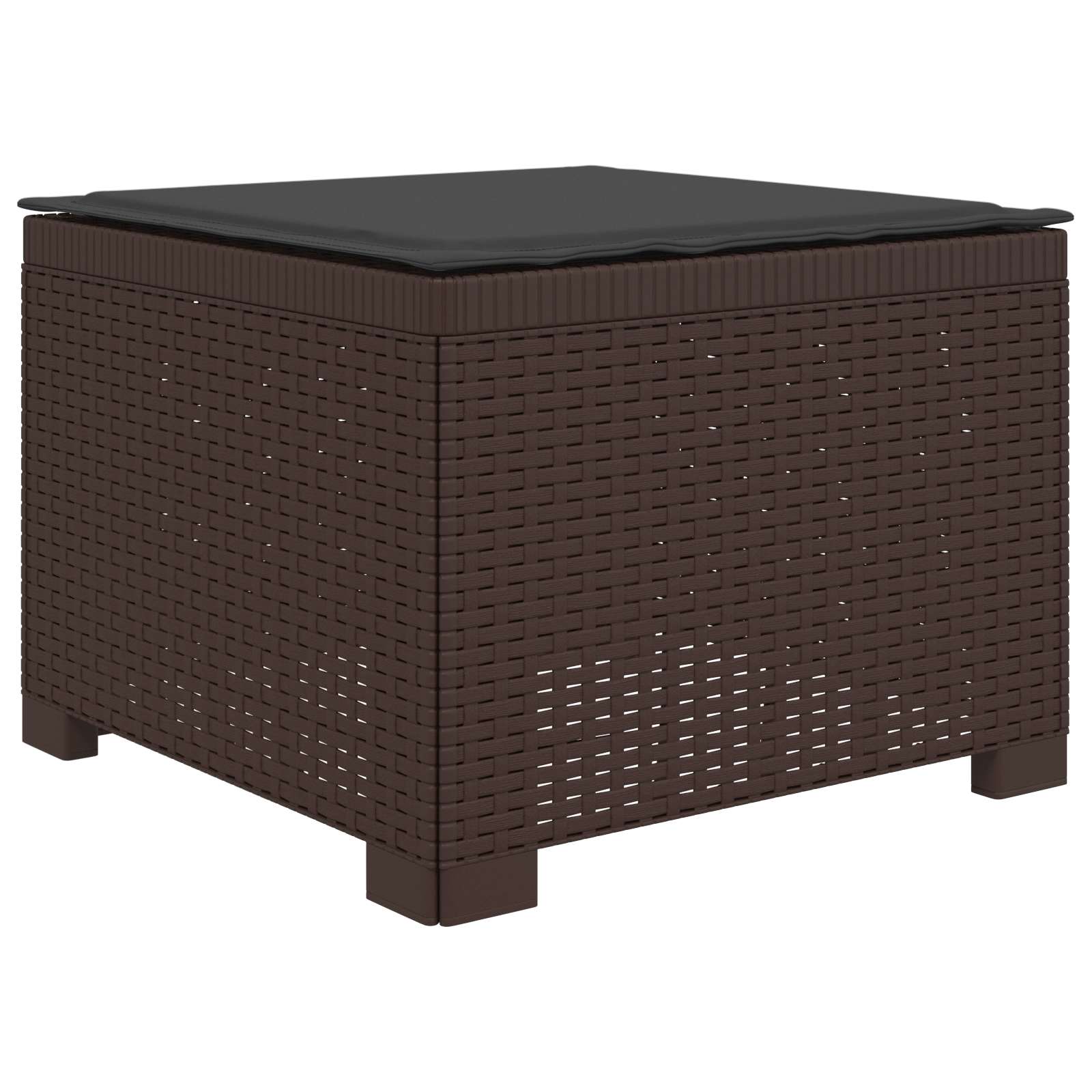 Divano da giardino 4 posti con cuscini aspetto rattan PP | homemem39
