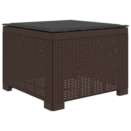 Divano da giardino 4 posti con cuscini aspetto rattan PP | homemem39