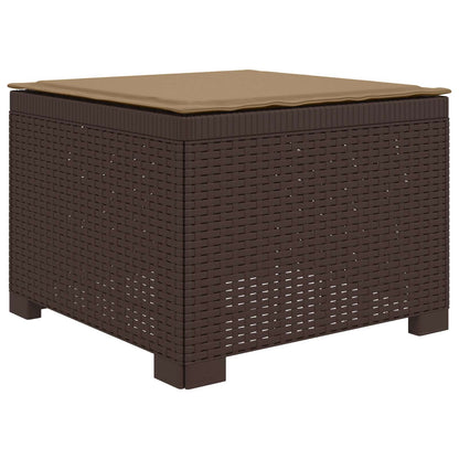 Divano da giardino 4 posti con cuscini aspetto rattan PP | homemem39