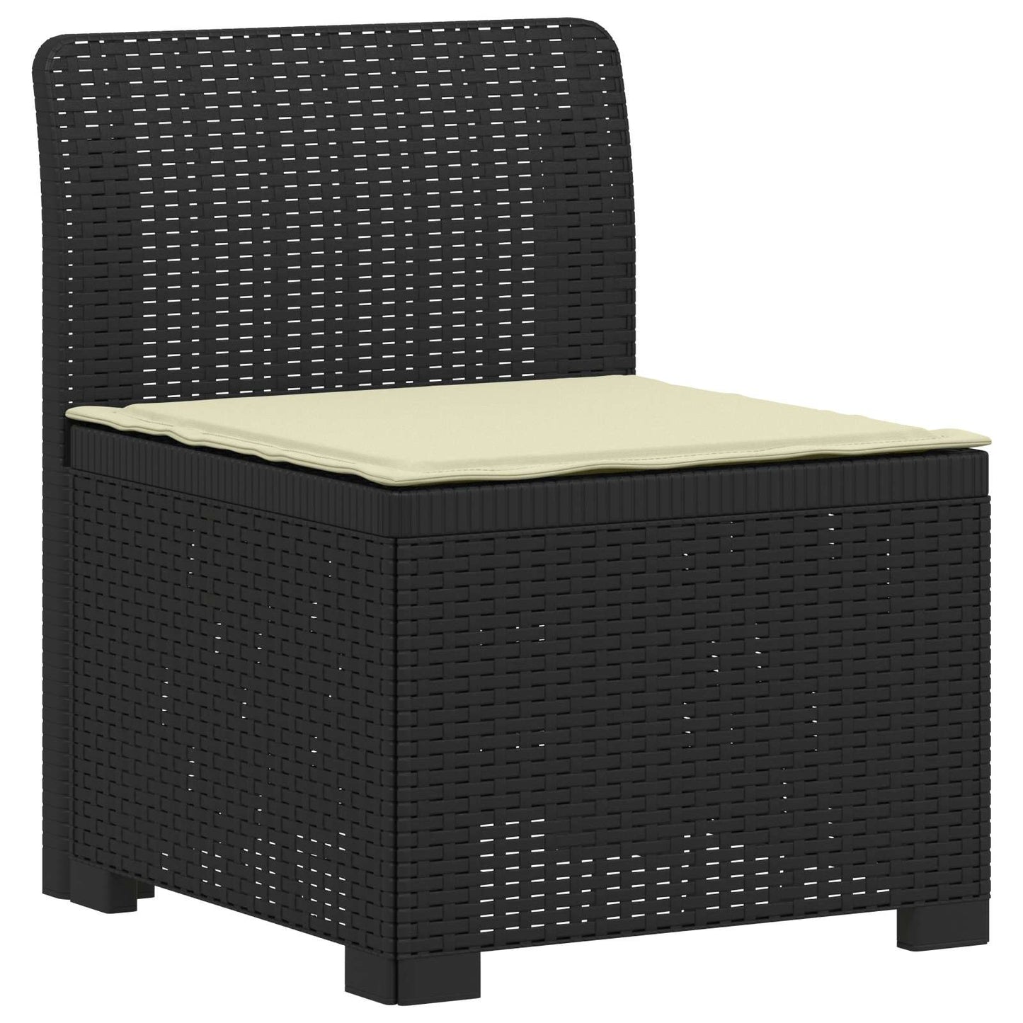 Divano da Giardino 5 Posti con Cuscini Stile Rattan PP | homemem39