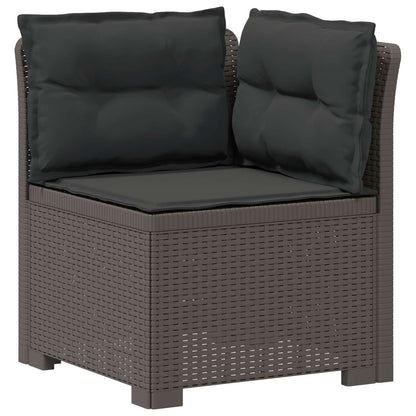 Divano da Giardino 5 Posti con Cuscini Stile Rattan PP | homemem39