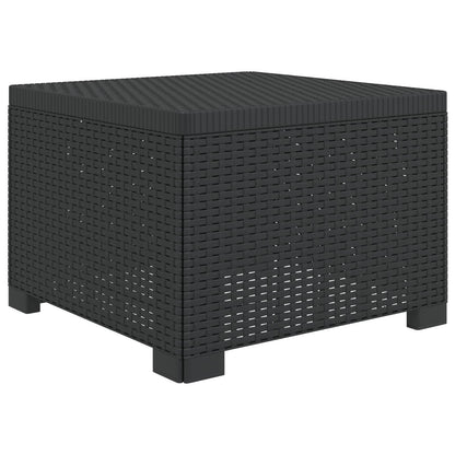 Divano da Giardino 6 Posti Aspetto Rattan PP Antracite | homemem39