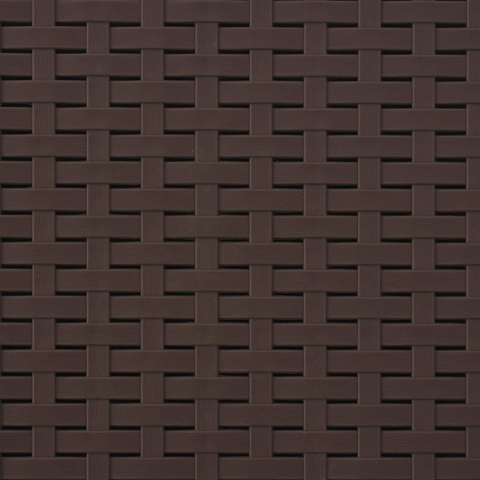 Divano da Giardino 6 Posti Aspetto Rattan PP Marrone | homemem39