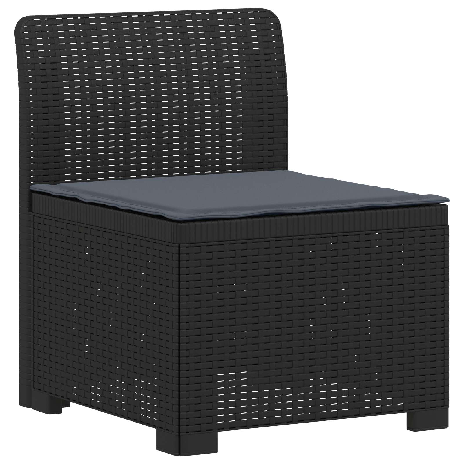 Divano da Giardino 6 Posti con Cuscini Aspetto Rattan PP | homemem39