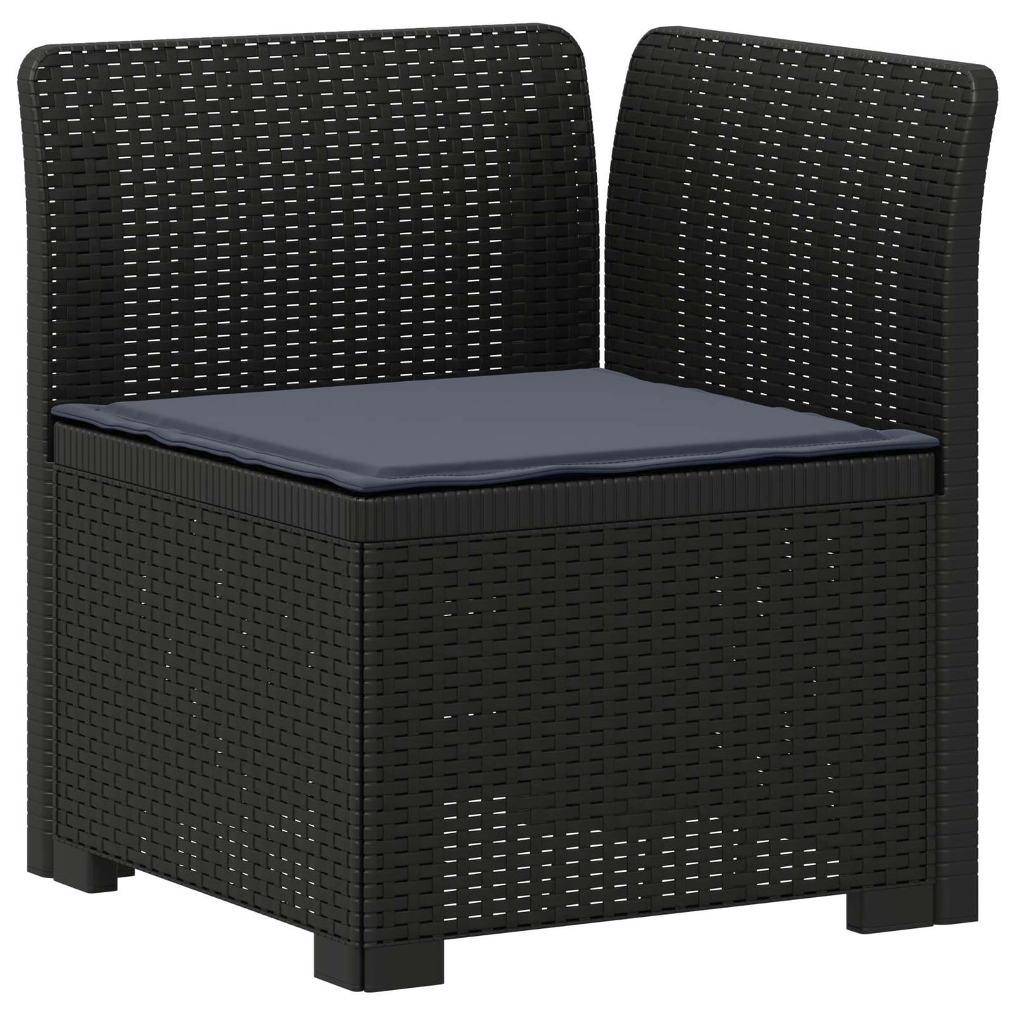 Divano da Giardino 6 Posti con Cuscini Aspetto Rattan PP | homemem39