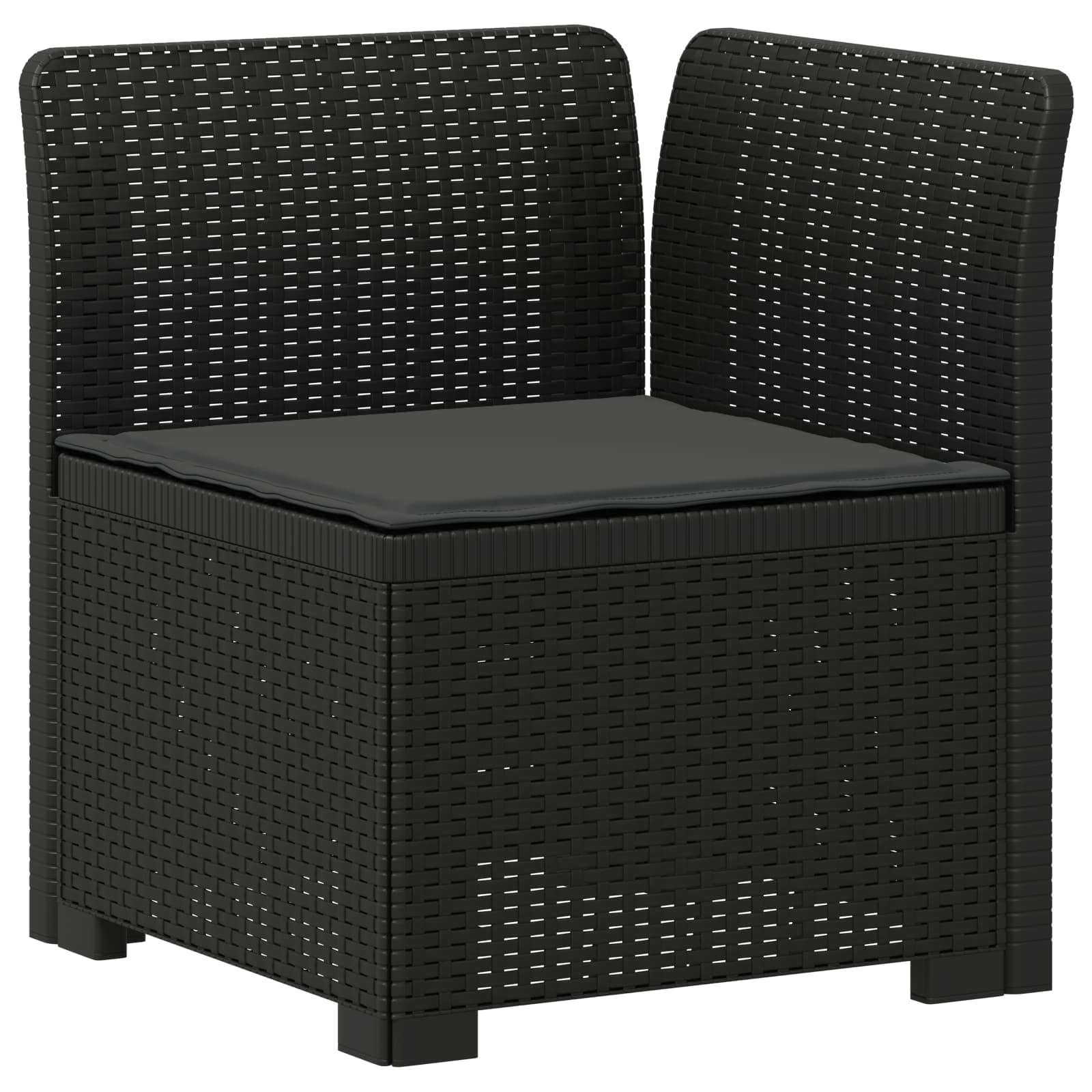 Divano 7 Posti da Giardino con Cuscini Aspetto Rattan PP | homemem39