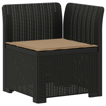 Divano 7 Posti da Giardino con Cuscini Aspetto Rattan PP | homemem39