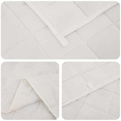 Coperta Ponderata Bianco 122 x 183 cm 5 kg 100% Cotone 205T | homemem39