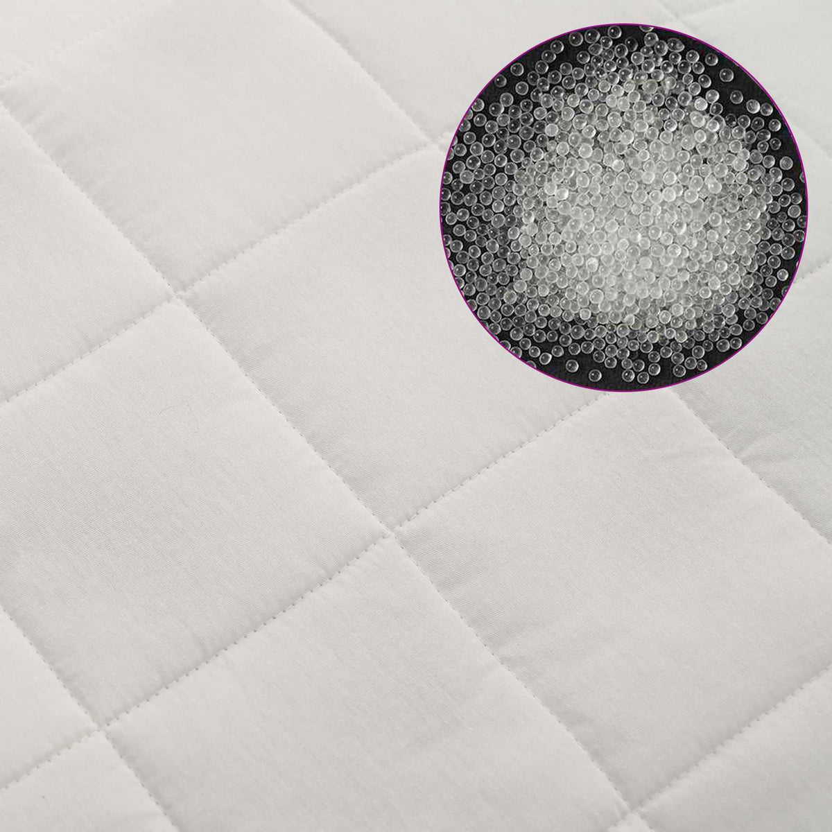 Coperta Ponderata Bianco 122 x 183 cm 5 kg 100% Cotone 205T | homemem39