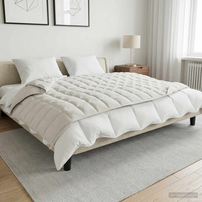 Coperta Ponderata Bianco 122 x 183 cm 5 kg 100% Cotone 205T | homemem39