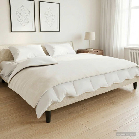 Coperta Ponderata Bianco 137 x 200 cm 10 kg 100% Cotone 205T