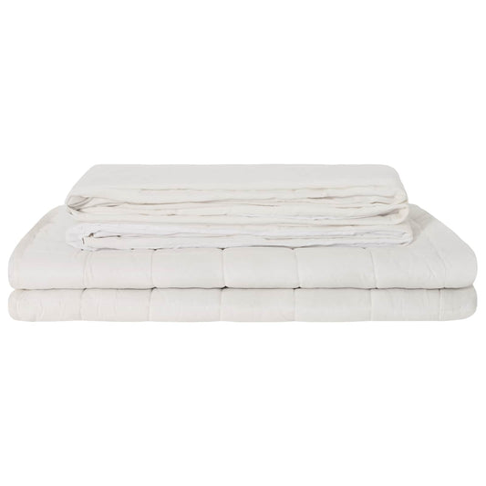 Coperta Ponderata Bianco 140 x 200 cm 10 kg 100% Cotone 205T | homemem39