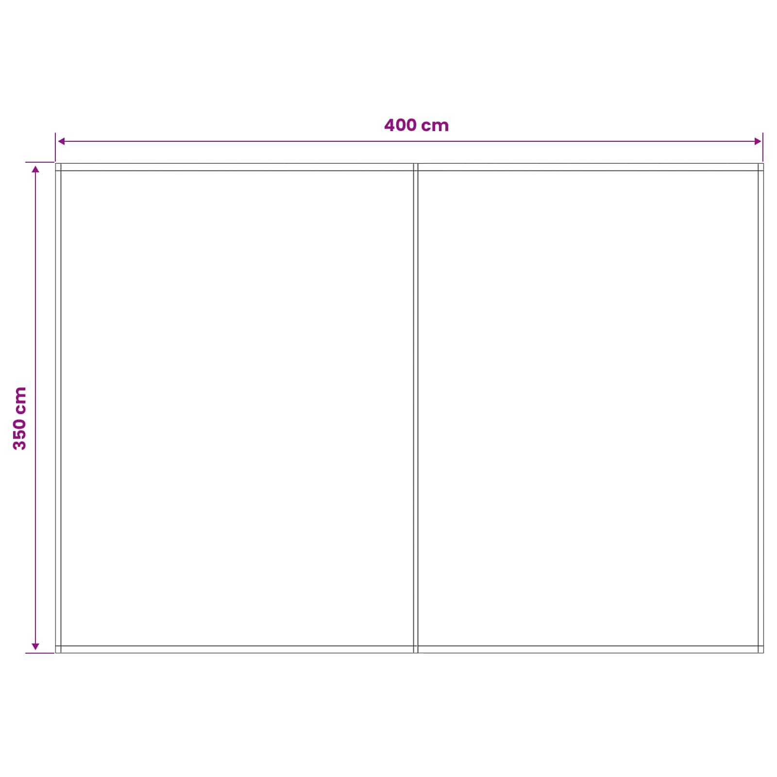 Telo di ricambio per tenda da sole Blu e Bianco 400 × 350 cm | homemem39