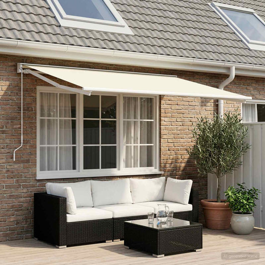 Telo di ricambio per tenda da sole Crema 350 x 200 cm | homemem39