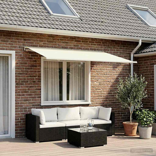Telo di ricambio per tenda da sole Crema 350 x 250 cm - homemem39