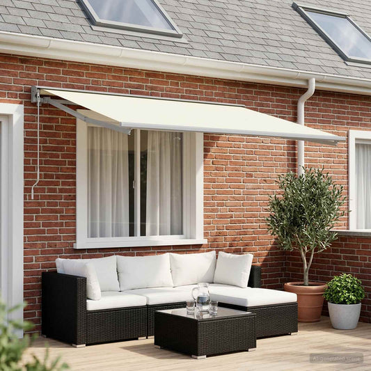 Telo di ricambio per tenda da sole Crema 450 × 350 cm | homemem39