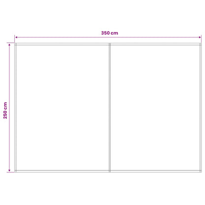 Telo di ricambio per tenda da sole Giallo e Bianco 350 x 250 cm | homemem39
