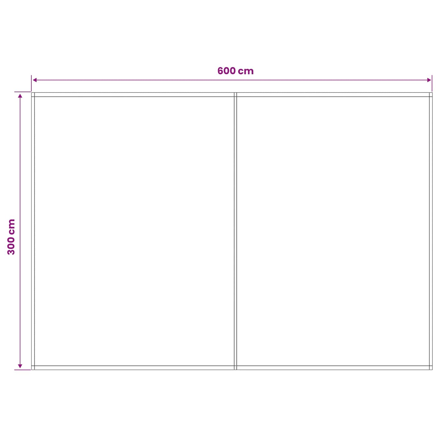 Telo di ricambio per tenda da sole Giallo e Bianco 600 × 300 cm | homemem39