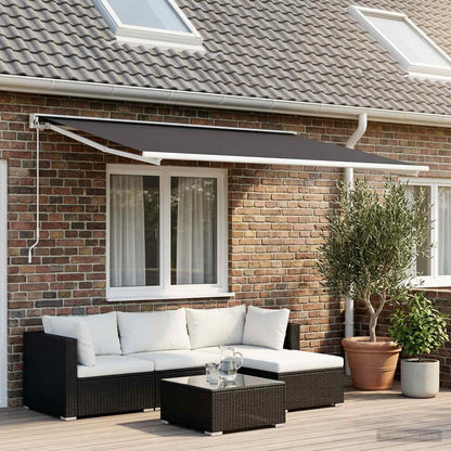 Telo di ricambio per tenda da sole Antracite 400 x 200 cm | homemem39