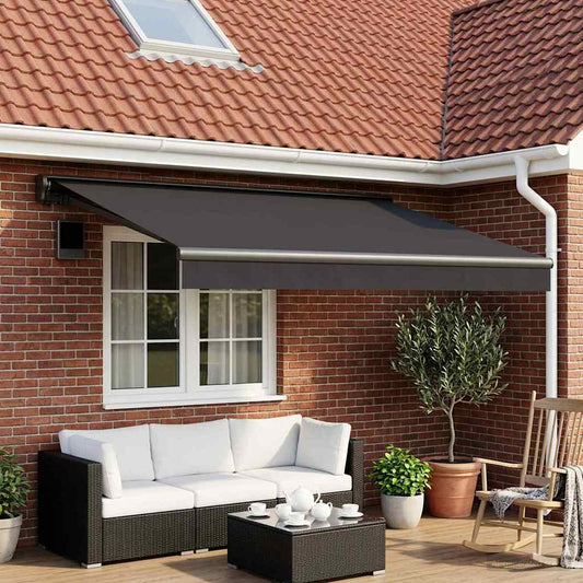 Telo di ricambio per tenda da sole Antracite 350 x 250 cm